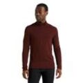 Icebreaker Merino 260 Tech Thermo-Langarmshirt mit halblangem Reißverschluss - Mann - Espresso - Größe L