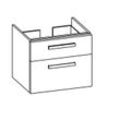 Artiqua 415 Waschtischunterschrank für Living Square 815434 Graphit Struktur quer, 415-WU2L-L62-7098 415-WU2L-L62-7098-401