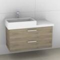 Artiqua 415 Waschtischunterschrank für Living City 818432 Sanremo Eiche quer NB, 415-WU2L-L13-7145-4 415-WU2L-L13-7145-428