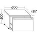 Burgbad Rollcontainer Bel Thermo 465x600x487 Nussbaum Dekor Samt, RCAG060F2810 RCAG060F2810