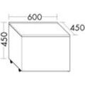 Burgbad Rollcontainer Sinea 2.0 Thermo 460x600x450 Basaltgrau Matt, RCAJ060F2782 RCAJ060F2782