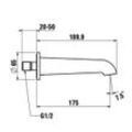 LAUFEN Einhebel-Brausemischer Unterputz PURE HF901778423000