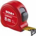 Compact Roll-Maßband Rollmeter 8m mit EG-Prüfzeichen-Genauigkeit 2 rot - Sola