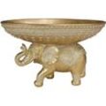 Elefantenfigur Figuren Gold African und Elephant Abbildung 18x29x18cm 30045 - Signes Grimalt