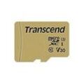 Transcend 500S - Flash-Speicherkarte (microSDHC/SD-Adapter inbegriffen) - 32 GB - Video Class V30 / UHS-I U3 / Class10 - microSDHC