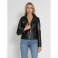 Bikerjacke MUSTANG "31022242" Gr. L, schwarz (black) Damen Jacken Übergangsjacken