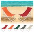 Mucola Gartenstuhl Strandliege klappbar Liegestuhl Gartenliege Sonnenliege Relaxliege (Stück, 1 St), inkl. Sicherung gegen ungewolltes Zusammenklappen, grün