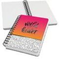 SIGEL Notizbuch mit Spirale Jolie® ca. DIN A5 punktraster, pink/orange/weiß Hardcover 240 Seiten