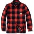 Carhartt Flannel Sherpa, Textiljacke Schwarz/Rot XXL male