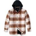 Carhartt Rugged Flex Flannel Fleece, Textiljacke Hellbraun/Beige/Schwarz S male