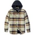 Carhartt Rugged Flex Flannel Fleece, Textiljacke Dunkelbraun/Hellgelb/Schwarz M male