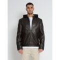 Bikerjacke MUSTANG "31022245" Gr. 4XL, braun (dark brown) Herren Jacken