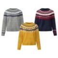 esmara® Damen Strickpullover im Norwegerstil