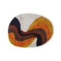 HKliving - Retro swirl Badematte, 90 x 120 cm, bunt