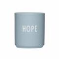 Design Letters - AJ Favourite Porzellan Becher, Hope / light blue