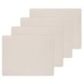 LindDNA - Tischset Square L, 35 x 45 cm, Nupo soft nude (4er-Set)