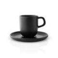 Eva Solo - Nordic Kitchen Tasse mit Untertasse 6,5 cl, schwarz