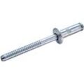 Goebel - 500 x Hochfeste Blindnieten Edelstahl A2 (V2A) (ø x l) 4,0 x 10,0 mm mit Flachkopf - Nieten mit gerilltem Nietdorn - go-inox ii