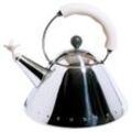 Alessi - Wasserkessel 9093 W "Bird Kettle", poliert / weiß