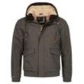 Alessandro Salvarini Winterjacke Herren Baumwolle, grau