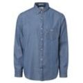 Gant Hemd Herren Regular Fit Baumwolle, blau