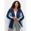 Funktions-Winterjacke mit Kontrastdetails, bleu-marine, Gr.42