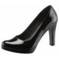 Tamaris High-Heel-Pumps, Lack schwarz, Gr.39