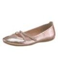 Tamaris Riemchenballerina, rosa metallic, Gr.36