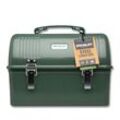 STANLEY Classic Lunch Box 9,4 Liter Hammertone Green Edelstahl Outdoor Brotdose