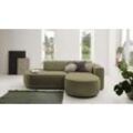 andas Ecksofa Tisso, kompaktes Sofas, modernes, ansprechendes Design, grün
