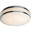 Firstlight Products - Firstlight Atlantis - led Round Flush Badezimmer Deckenleuchte Weiß Diffusor, Chromleiste IP44