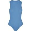 URBAN CLASSICS T-Shirt Damen Ladies Rib Knit Sleevless Body (1-tlg), blau