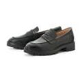 Leder-Loafer - Schwarz - Gr.: 38