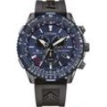 Citizen Funkchronograph CB5006-02L, Armbanduhr, Herrenuhr, Solar, Stoppfunktion, bis 20 bar wasserdicht, schwarz