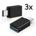 TradeNation Adapter USB C auf USB A 3.0 OTG USB-Stick für MacBook Samsung Buchse USB-Adapter USB-C zu USB 3.0 Typ A, Plug & Play OTG