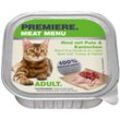 PREMIERE Meat Menu Adult Rind mit Pute & Kaninchen 16x100 g