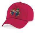 Blondie & Brownie Baseball Cap Kinder Mario und Luigi Stick Patch Super Retro Konsole One Size