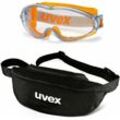 Vollsichtbrille ultrasonic 9302 mit Textil-Etui - verschiedene Ausführungen - Farbe:orange-grau / klar - Uvex