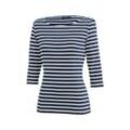 Saint James 3/4-Arm-Shirt 5498 Damen Shirt 3/4 Arm Garde Cote III R mit Streifen, blau