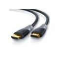 CSL HDMI-Kabel, 2.0b, HDMI Typ A (500 cm), 3fach geschirmt, Ultra HD, Full HD, 3D, High Speed mit Ethernet - 5m, grau|schwarz