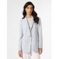 BOSS Blazer Damen Baumwolle gestreift, hellblau