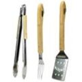 Jim Beam BBQ Grillbesteck-Set, (Set, 3 tlg), silberfarben