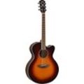 Yamaha E-Gitarre E-Akustikgitarre CPX600OVS, Old Violin Sunburst, braun
