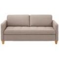 2,5-Sitzer HOME AFFAIRE "Earl" Sofas Gr. B/H/T: 163cm x 78cm x 78cm, Struktur fein, beige (dunkelbeige)