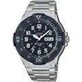 Casio Collection Quarzuhr MRW-200HD-1BVEF, Armbanduhr, Herrenuhr, Neo-Display, Datum, bis 10 bar wasserdicht, silberfarben