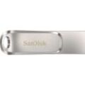 Sandisk Ultra® Dual Drive Luxe USB Type-C™ 256 GB USB-Stick (USB 3.1, Lesegeschwindigkeit 150 MB/s), silberfarben