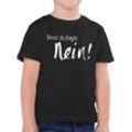Shirtracer T-Shirt Bevor du fragst: Nein (1-tlg) Statement Sprüche Kinder, schwarz