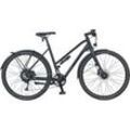 PROPHETE URBANICER 21.EMU.10 Citybike (Laufradgröße: 28 Zoll, Rahmenhöhe: 52 cm, Damen-Rad, 252 Wh, Schwarz matt)