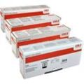 4 Oki Toner C612 Serie Multipack K C M Y 4-farbig