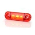 LED Umrissleuchte hintere Begrenzungsleuchte 83,8 x 24,2mm 12V 24V E20 ROT